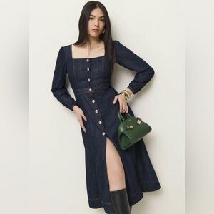 Reformation Denim Midi Dress